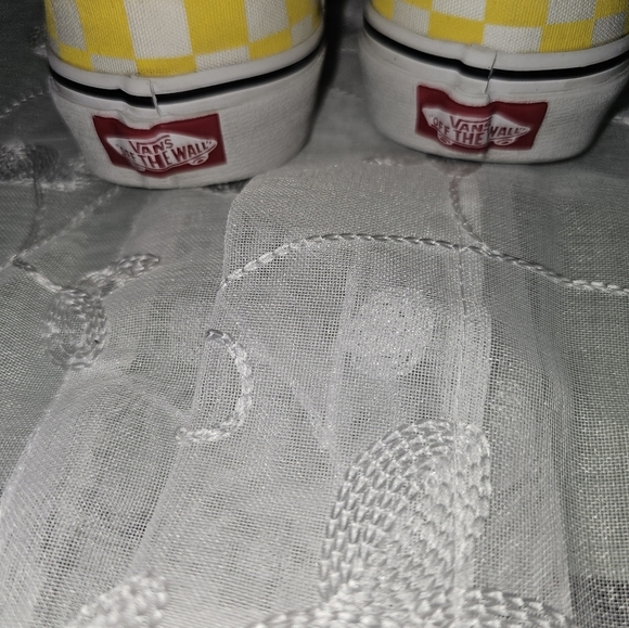 Vans Era yellow/white (checkerboard) low womens- 6.5 mens 5.0 streetwear/ beach - Picture 6 of 14